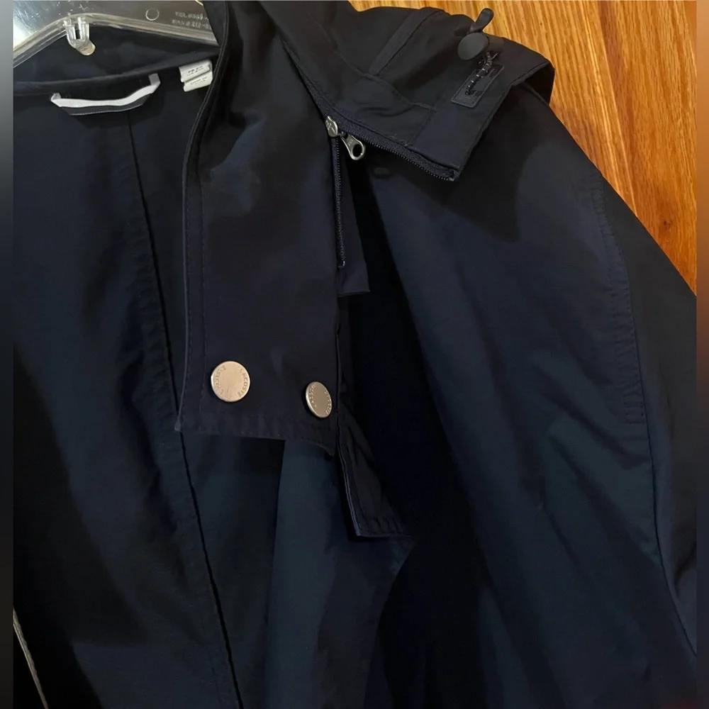 Lacoste Taffeta Hooded Extra Long Parka Jacket Coat Navy‎ Blue Men's Size 4XL